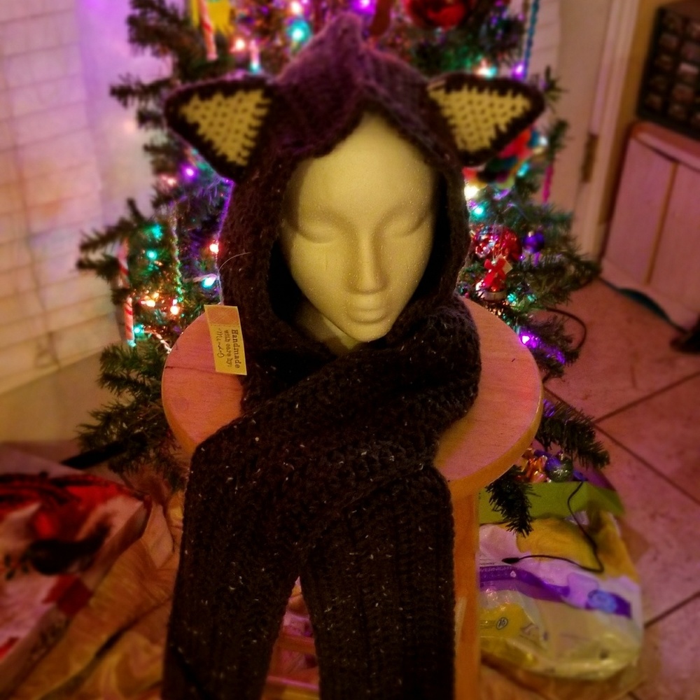 Handmade cat scoodie